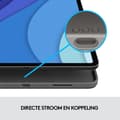 Pikkukuva 4 / 9: Logitech Combo Touch - näppäimistö ja foliokotelo - ohjauslevyllä - taustavalaistu - Apple Smart -liitin - QWERTY - GB - Oxford Grey - Apple 27,90 cm
