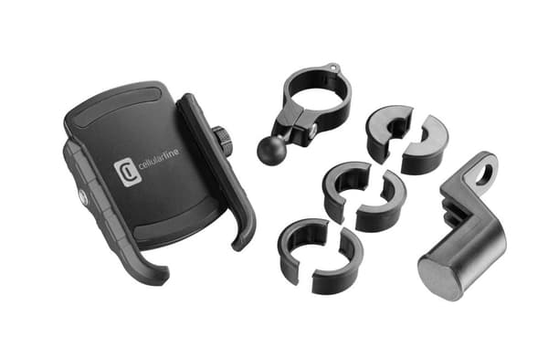 Cellularline Rider Steel -matkapuhelin/älypuhelin musta (MOTOHOLDERALUK)