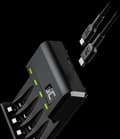 Miniatyrbillede 5 af 9: Green Cell GC VitalCharger husholdningsbatteri USB (GRADGC01)
