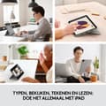Miniatyrbillede 1 af 9: Logitech Combo Touch - tastatur og folio-etui - med pegefelt - baggrundsbelyst - Apple Smart-stik - QWERTY - US International - sand - til Apple 27,90