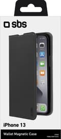 Pikkukuva 1 / 4: SBS Book Wallet Lite Apple iPhone 13 musta suojaava matkapuhelinkotelo 15,5 cm (6,1") (TEBKLITEIP1361K)