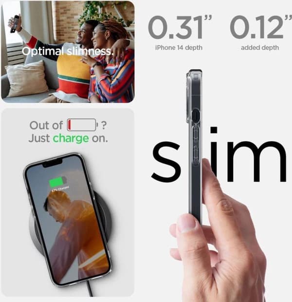Spigen Ultra Hybrid iPhone 14 Plus frostklar (ACS04900)