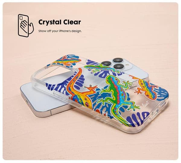 LAUT - Crystal Palette etui kompatibelt med iPhone 14 Pro (6,1 tommer) - Lizard