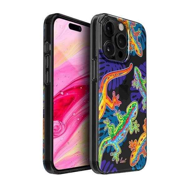 LAUT - Crystal Palette etui kompatibelt med iPhone 14 Pro (6,1 tommer) - Lizard
