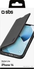 Miniatyrbillede 5 af 6: Bogreol Wallet Lite etui til iPhone 14 sort (TEBKLITEIP1461K)