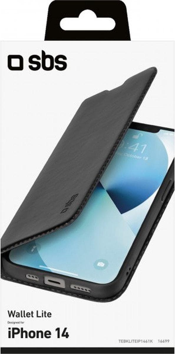 Bogreol Wallet Lite etui til iPhone 14 sort (TEBKLITEIP1461K)