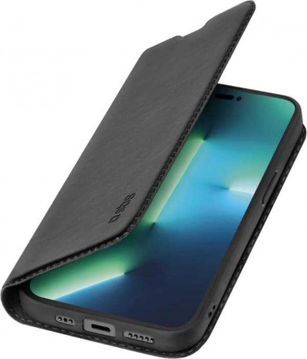 SBS Book Wallet Lite iPhone 14 Pro sort (TEBKLITEIP1461PK)