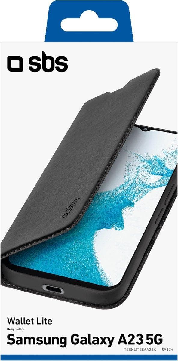 SBS Book Wallet Lite Galaxy A23 5G svart (TEBKLITESAA23K)