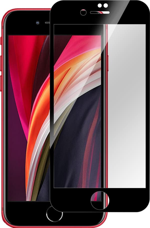 eSTUFF Apple iPhone SE (2020) - Apple - iPhone SE 2020 - Tør brug - Ridsefast - Spånmodstandsdygtig - Sort - Gennemsigtig - 25 stk (ES501053-25BULK)
