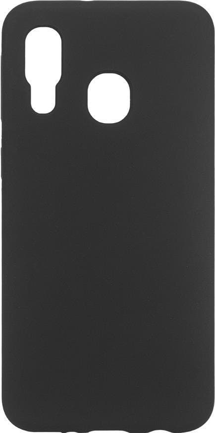 eSTUFF Silikonfodral - Bakskal för mobiltelefon - Silikon - Svart - för Samsung Galaxy A40 (ES673141-BULK)