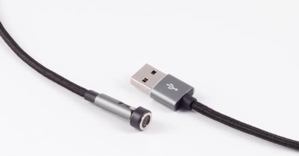 shiverpeaks ®-BASIC-S--Universal--USB-A magnetisk kabel, 3i1, 540°, 7-benet, sort, 2,0m (BS14-19011)