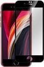 eSTUFF Titan Shield - skærmbeskytter til mobiltelefon - fuld dækning - glas - ramme farve sort - til Apple iPhone SE (2. generation) (ES501053)