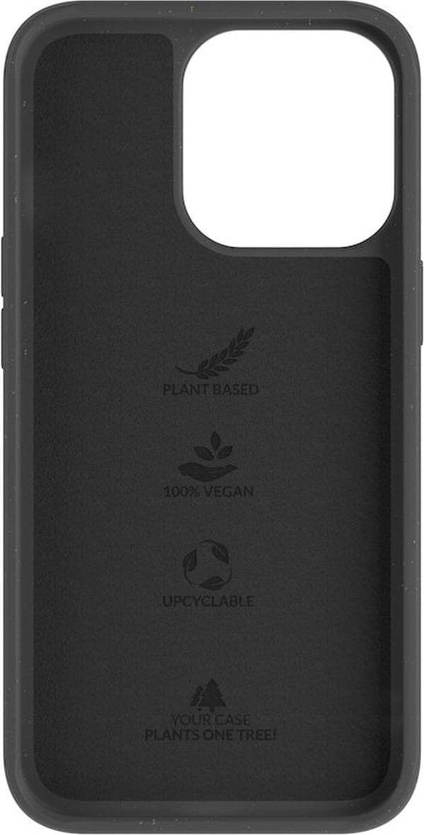 WOODCESSORIES Bio Case Klassiskt mobiltelefonskal till Apple iPhone 14 Pro svart (ECO652)