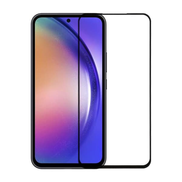 Skärmskydd Samsung Galaxy A54 5G - 3D Härdat Glas - Svart (miljö)