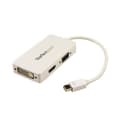 Miniatyrbild 1 av 6: StarTech.com A/V-reseadapter: 3-i-1 Mini DisplayPort till VGA DVI eller HDMI-omvandlare Vit