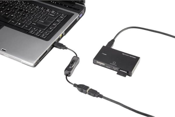 Renkforce Apple iPad/iPhone/iPod anslutningskabel [1x USB 2.0-kontakt A - 1x Apple Lightning-kontakt] 0,30 m svart (RF3346622)