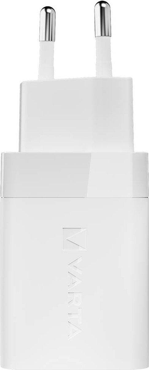 Varta Speed Oplader 38W GaN PD USB-C 20W + USB-A 18W, hvid (57955 101 111)