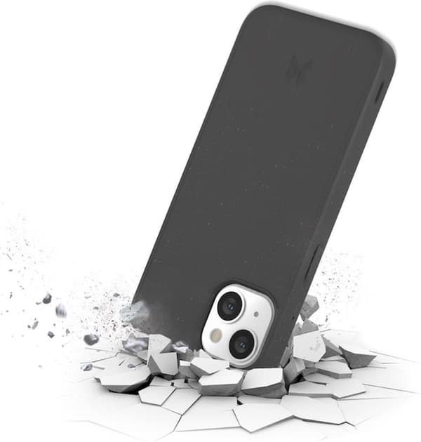 WOODCESSORIES Bio Case Klassiskt mobiltelefonskal till Apple iPhone 13, iPhone 14 svart (ECO648)