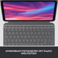 Miniatyrbillede 7 af 11: Logitech Combo Touch - tastatur og folio-etui - med pegefelt - baggrundsbelyst - Apple Smart-stik - QWERTY - GB - Oxford Grey (920-011441)
