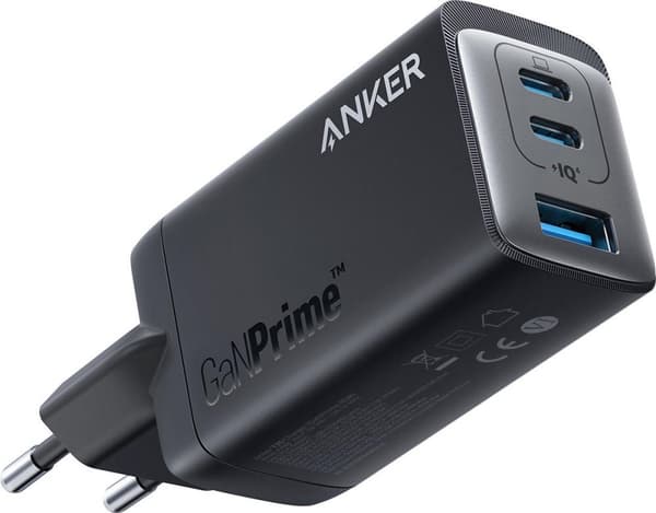 ANKER 735 GaN III Prime 3-portars 65W laddare EU-svart (A2668311) Svart
