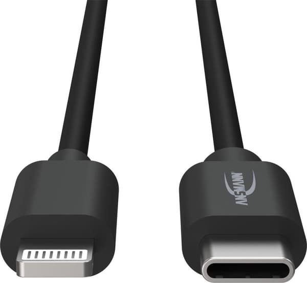 Ansmann 1700-0106 Mobiltelefonkabel Sort USB C Lightning 0,12 m (1700-0106)