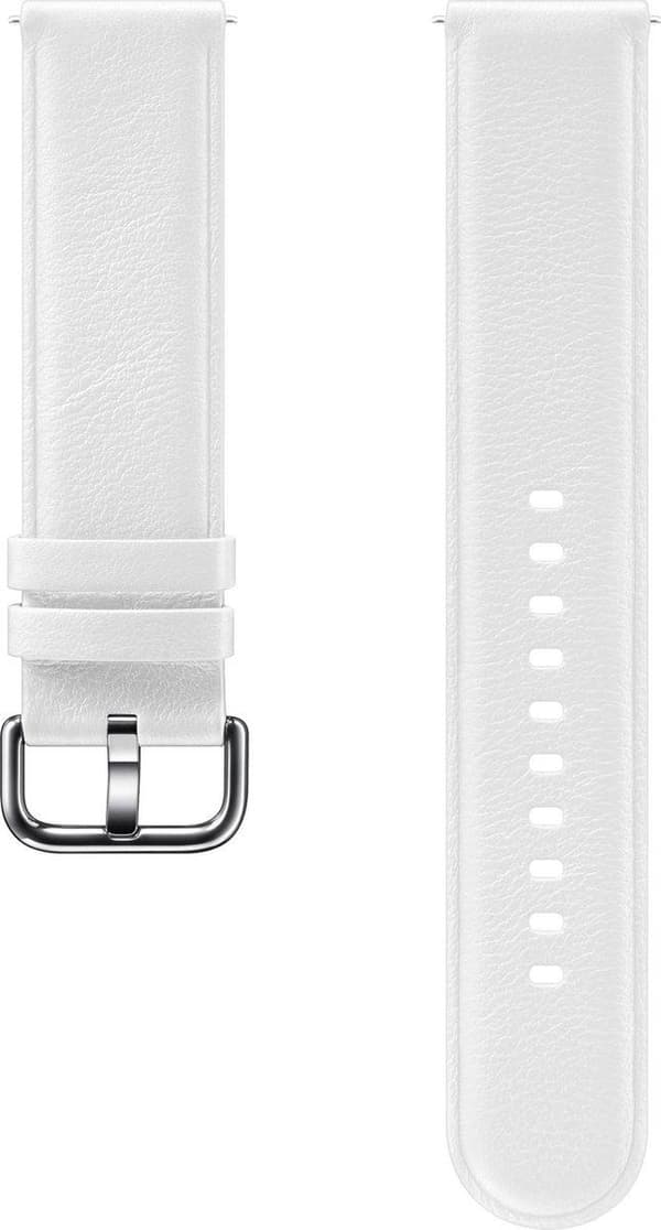 Samsung nahkaranneke ET-SLR82+ - kellon ranneke älykellolle - valkoinen - Galaxy Watch Active 2:lle