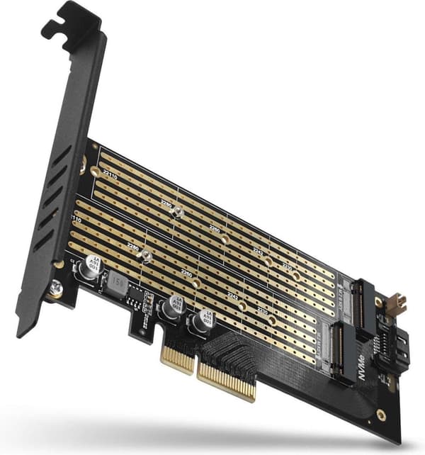 Axagon PCEM2-D interfacekort/adapter M.2,SATA indbygget (PCEM2-D)