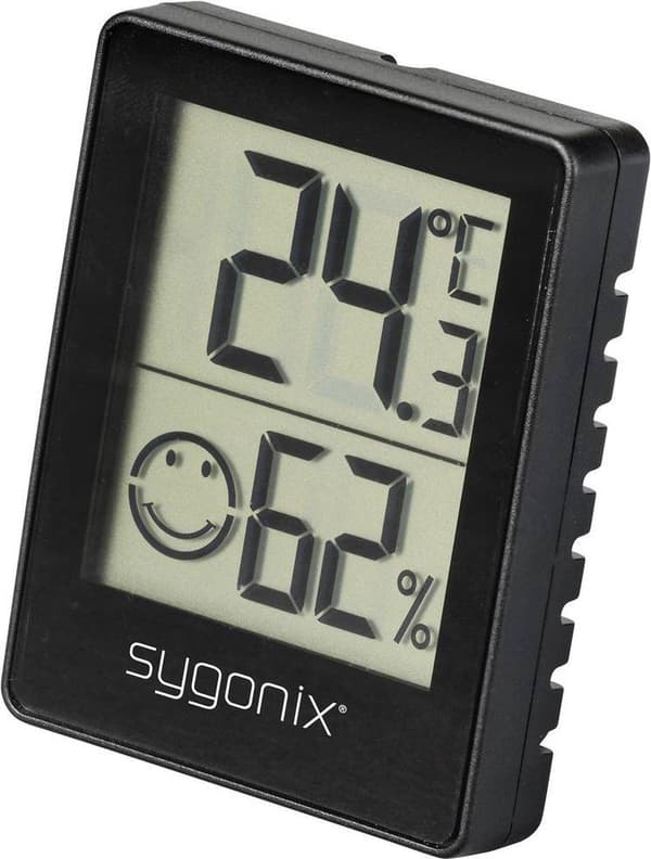 Sygonix termo-/hygrometer svart (SY-5268502)