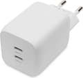 Miniatyrbillede 1 af 5: Digitus USB-C oplader - 2-ports - 65W GaN (DA-10063)