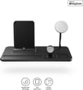 Miniatyrbild 1 av 9: Zens 4in1 MagSafe + iPad trådlös laddare Aluminium 45W Svart | Skicka för iPhone 14/13/12 (15W) | Apple iWatch Series Ultra/SE/8//7/6/5/4/3/2/1 | AirP
