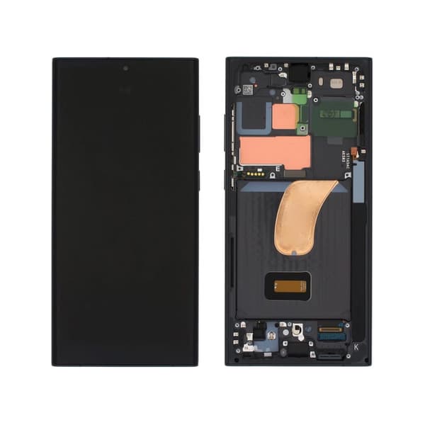 Samsung Galaxy S23 Ultra Skärm med LCD Display Original - Svart