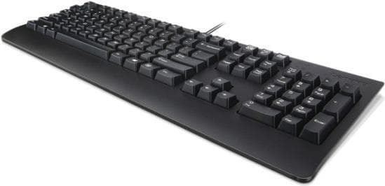 Lenovo Preferred Pro II - Tangentbord - USB - QWERTY - Spanska - svart - FRU - för Legion 5 15 T7 34 ThinkCentre M70s Gen 3 M70t Gen 3 M75q Gen 2 Thin Svart