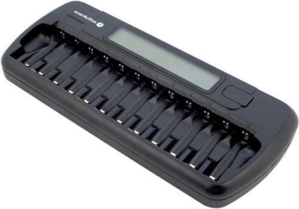 EverActive 12 batterier professionel oplader NC-1200 BL054