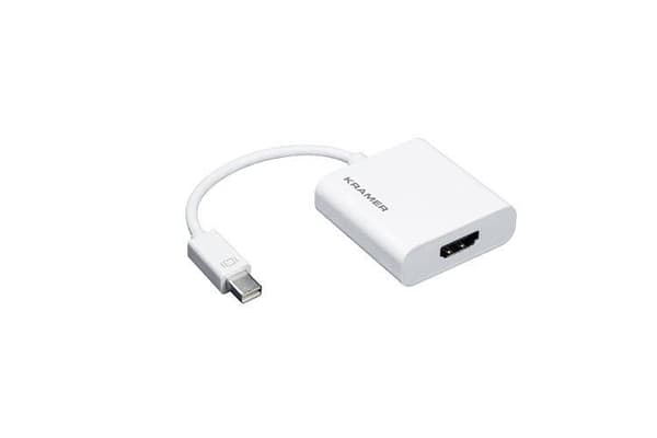 Kramer Electronics ADC-MDP/HF/UHD Videokabeladapter Mini DisplayPort HDMI Typ A (Standard) Vit (99-97220001)