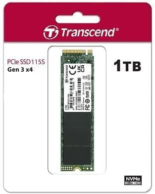 Transcend 115S - SSD - 1 TB - intern - M.2 2280 (dobbeltsidet) - PCIe 3.0 x4 (NVMe)