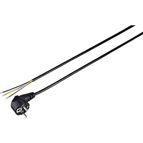 Sygonix SY-5043468 Strømtilslutningskabel Sort 3,00 m (SY-5043468)