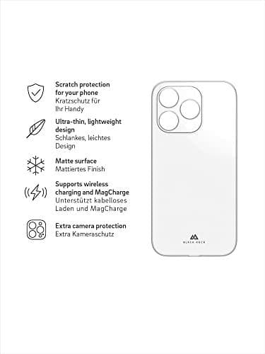 Black Rock Cover Ultra Thin Iced til Apple iPhone 14 Pro, gennemsigtig (00220272)