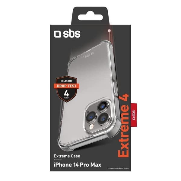 SBS Extreme X4 mobiltelefon etui 17 cm (6,7") Cover Transparent (TEUNBKEX4IP1467P)
