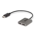 Miniatyrbillede 1 af 9: STARTECH.COM 2-Port DisplayPort MST Hub 2x 4K 60Hz DisplayPort splitter til 2x DP DP 1.4 multi-monitor adapter 30 cm kabel Kun Windows (MST14DP122DP)