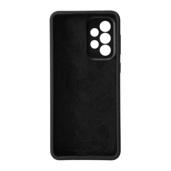 eSTUFF - Takakuori matkapuhelimelle - silikoni - musta silkkiviimeistely - Samsung Galaxy A33 5G