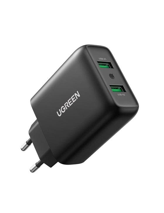 UGREEN Dual USB-A QC 3.0 36W vægoplader (10216)