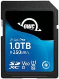 Miniatyrbild 1 av 8: OWC Atlas Pro 1TB SDXC UHS-II V60 Media Card - 1000 GB - SDXC - UHS-II - 250 MB/s - 130 MB/s - Klass 3 (U3) (OWCSDV60P1000)