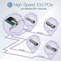 Miniatyrbillede 2 af 6: TRENDnet TEG 10GBRJ - SFP+ transceivermodul - 10 GigE, 5 GigE, 2,5 GigE - 1000Base-T, 10GBase-T, 2,5GBase-T, 5GBase-T - RJ-45 - op til 100 m