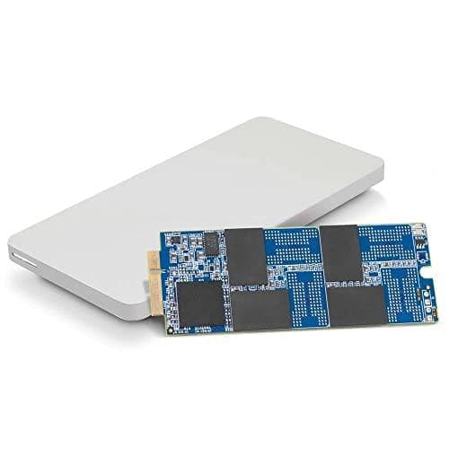 OWC 500 GB Aura Pro 6G Solid State Drive og Envoy Pro Sbisrage-løsning til 2012-begyndelsen af 2013 MacBook Pro med Retina-skærm (OWCS3DAP12K500)