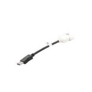 Dell - DVI-adapter - DisplayPort (M) til DVI-D (W) - renoveret - til Dell R5400 T3500 T5500 T7400 T7500 OptiPlex 9020 Precision Mobile Workstation M68