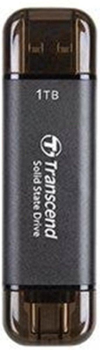 Transcend ESD310C - SSD - 1 TB - ulkoinen (kannettava) - USB 3.2 Gen 2x1 (USB-C-liitin) - musta