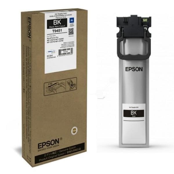 Epson T9451 - 64,6 ml - storlek XL - svart - original - bläckpatron - för WorkForce Pro WF-C5210DW, WF-C5290DW, WF-C5710DWF, WF-C5790DWF
