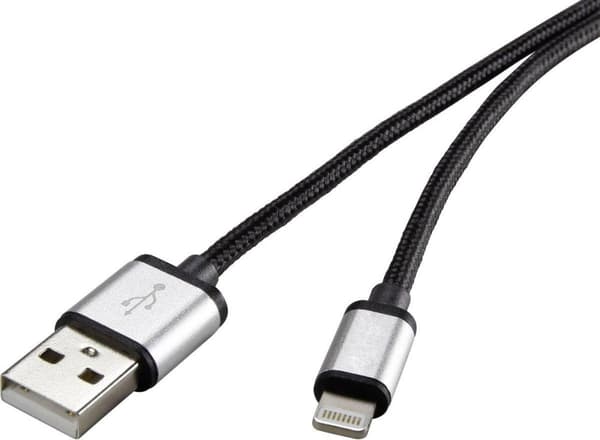 Renkforce Apple Lightning anslutningskabel för Apple iPod/iPad/iPhone 0,5 m (1323109)