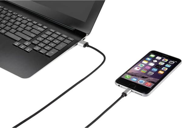 Renkforce Apple Lightning anslutningskabel för Apple iPod/iPad/iPhone 0,5 m (1323109)