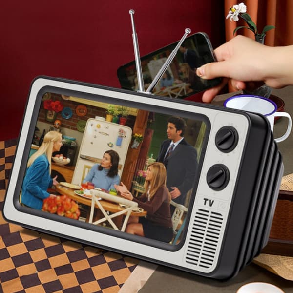 Telefon Skærmforstørrelsesglas Retro TV